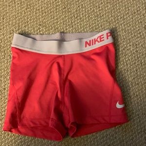 Pink Nike Pro Shorts